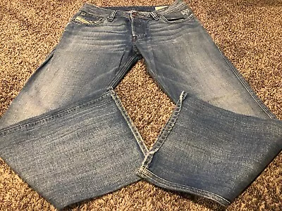 MEN'S DIESEL INDUSTRIES ZAF 0070Z BUTTON FLY DENIM JEANS MADE In ITALY 33 X 30 • $4.99