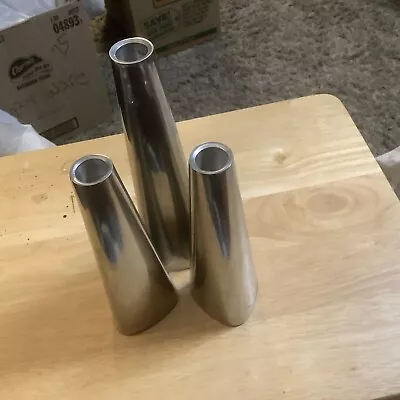 IKEA 3 Piece Candle Holders Silver Tone • $25