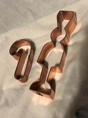 $16.99 • Buy Vintage 7” Christmas Toy Soldier Copper Cookie Cutter, And Small Candy Cane