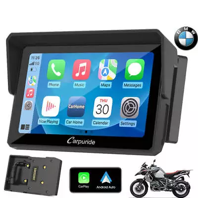 Carpuride 5” Wireless Carplay GPS Dual Bluetooth Android Auto Waterproof For BMW • $279.99
