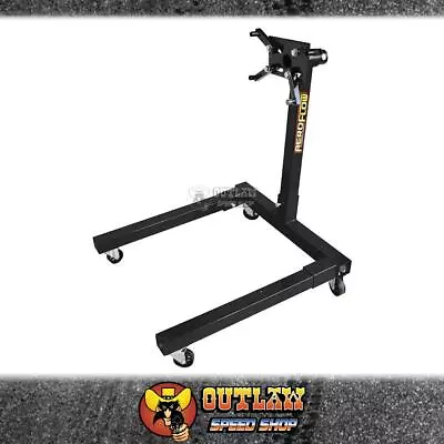 Aeroflow Engine Stand C-frame 1250lb (567kg) 4 Wheels Black - Af98-2031 • $230.85