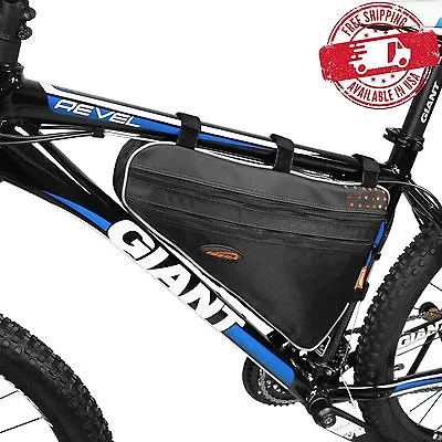 Ibera Bike Frame Saddle Bag Triangle Water-Resistant Road MTB Top Tube Bag 5L • $19.99