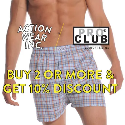 Proclub Pro Club Mens Casual 2 Pcs Boxers Active Underwear Trunk Various Colors • $10.95