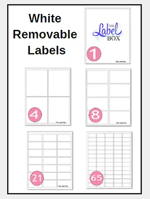 £1.50 • Buy A4 Removable Easy Peel Laser Inkjet Self Adhesive White Labels Stickers