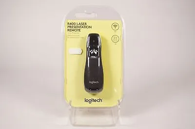 Logitech R400 Laser Presentation Remote Presenter Black IN Original Packaging • £32.34