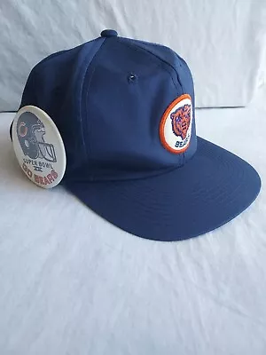 Vintage 80s Sports Specialties Chicago Bears Hat & Super Bowl Button READ • $17.95