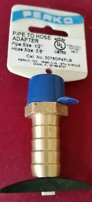 Perko Marine 1/2  Pipe To Hose Straight Bronze Adaptor P#0076dp4plb • $9.95
