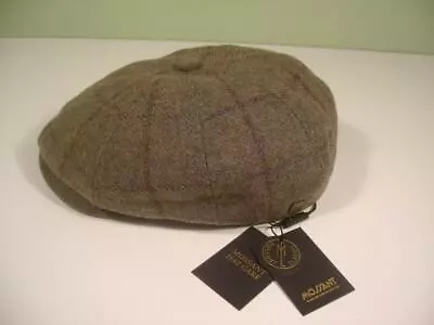 NEW Mossant Wool Ivy Classic 5 Point Driver Hat Handmafe Speckled Brown Sz: L • $29.99