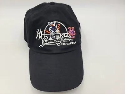 Vintage New York Yankees Mets 2000 Subway Series New Era LoPro Strapback Hat Cap • $14.99