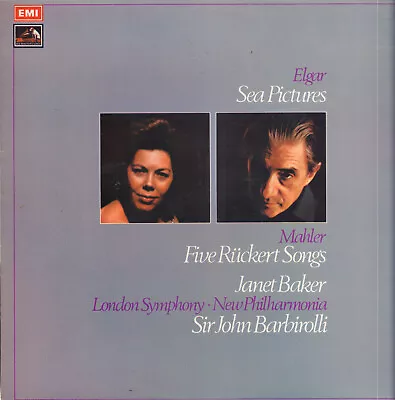 Elgar - Sea Pictures/Mahler - Five Ruckert Songs Janet Baker Aus LP • £9.88