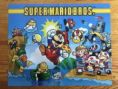 Super Mario Bros 35th Anniversary 2SIDED Poster NES Nintendo Officially Licensed • $24.74