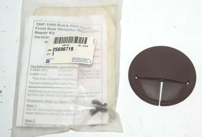 Nos Gm 25696719 Front Seat Shoulder Belt Opening Bezel Repair Kit Factory Oem  • $19.99