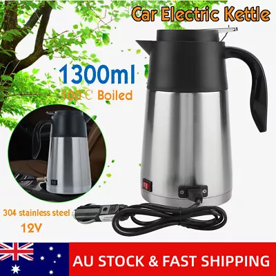 $35.99 • Buy 13000ML Stainless Steel Electric Kettle Water 12V Car Lorry Travel Boil Portable