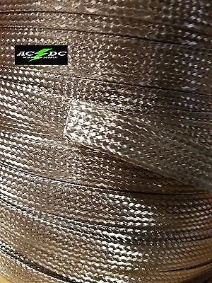 Stainless Steel FLAT Braid Sleeving 304 - 3/8  - Length 15 Ft USA MADE • $15.99