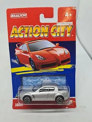 REALTOY Action City Silver Mazda RX-8 New Vintage RARE 1:64 Diecast Car JDM NIB  • $26.95