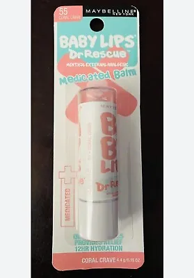 Maybelline New York Baby Lips Dr. Rescue Medicated Lip Balm Coral Crave • $8