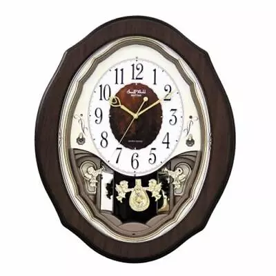 Rhythm 4MJ894WD06 Precious Angels Clock - Black • $108