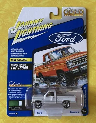 Johnny Lightning 2021 Classic Gold Release 4 1983 Ford Ranger XL White Lightning • $24.99