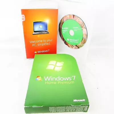 £64.99 • Buy Microsoft Windows 7 Home Premium 64 & 32bit PC Software Full Install Version