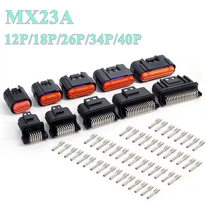 12/18/26/34/40 Pin/Way JAE MX23A Series ECU Male Female Connector Plug Kit New • $7.90