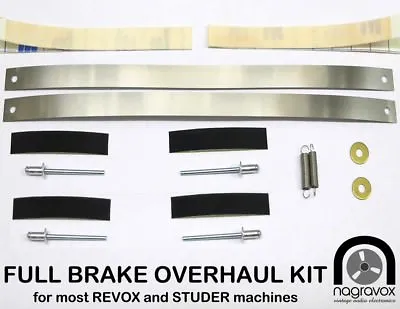 Full Brake Overhaul Kit For Studer And Revox  Tape Machines • $251