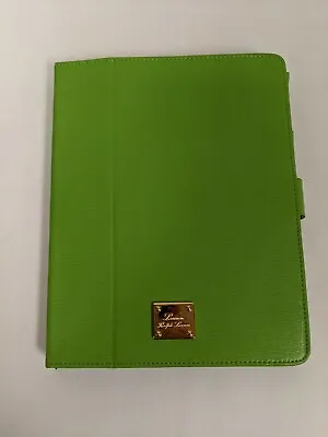  Ralph Lauren Leather IPad Case - Lime Newbury Slim Media (Retail $128.00)  • $29