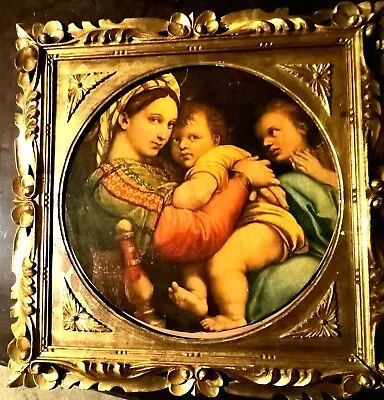 Raphael The Madonna Of The Chair 1514 - 1 Oil Canvas • $2000