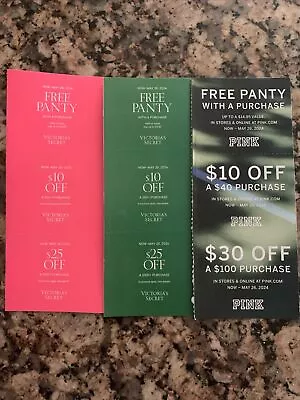 Victoria’s Secret Coupon Lot Expires May 26 • $25
