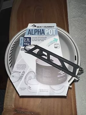 Sea To Summit Alpha Pot 2.7L 91 Fl Oz Hard Anodised Compact Cooking System EPOC • $39.99