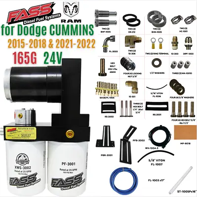 Fass Titanium Diesel Lift Pump 165GPH For Dodge Cummins 5.9L & 6.7L TS D07 165G • $691.55