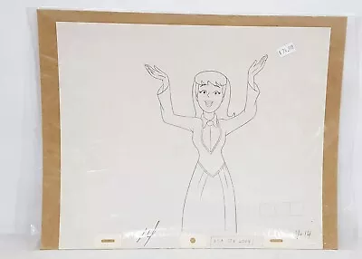 A Pup Named Scooby Doo Animation Hand Drawn Sketch Of Daphne Blake #21 • £55.32