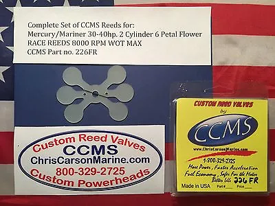 CCMS Mercury/Mariner Racing Outboard Reed Reeds 30-40hp 6 Petal PN226FR • $45