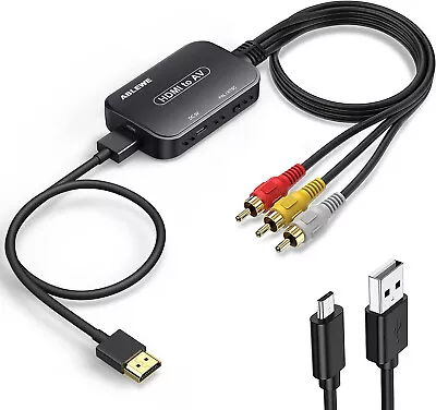 $19.80 • Buy HDMI To RCA Converter & Adapter, HDMI To AV 3RCA CVBs Composite Video Audio Conv