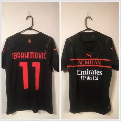 Ibrahimovic #11 AC Milan Large 2021/22 3rd Football Shirt Puma BNWT • £80