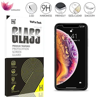 For IPhone 13 12 Pro Max Mini 11 XR XS X Premium Tempered Glass Screen Protector • $4.48
