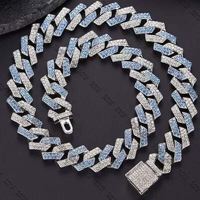 Men's Cuban Link Chain Heavy Duty Stainless Steel Hip Hop Necklace Bracelet New • $13.15