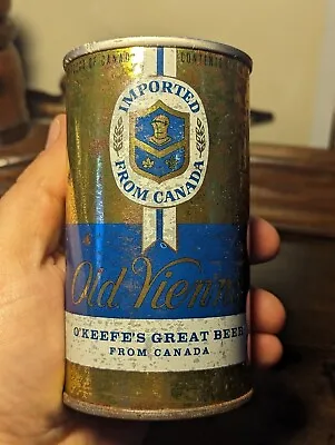 Vintage Old Vienna Can O'Keefes Great Beer Canada Pull Tab Gold Letters EMPTY • $5.25