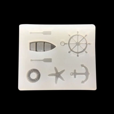 $8.36 • Buy Silicone Boat Rudder Anchor Fondant Chocolate Sugarcraft Mould DIY Clay Resin