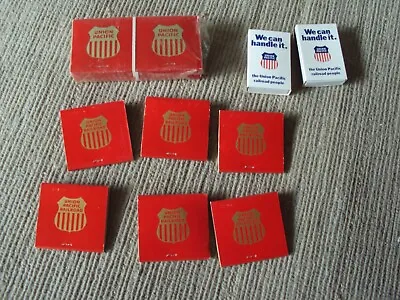 Vintage Union Pacific Railroad Matches Sealed Pack Of 8  Front Strike 8 Single • $5