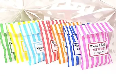 £3.79 • Buy PERSONALISED SWEET BAGS Candy Cart Wedding Christening Birthday Mehndi
