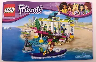 LEGO FRIENDS 41315 Heartlake Surf Shop Mia Mini Doll Velvet The Seal Kayak • $17.95