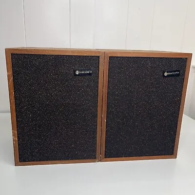 Vintage Criterion 2X Mid Century Modern 2-Way Bookshelf Speakers Working *Read* • $82.50