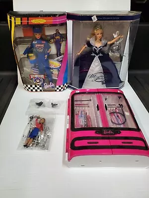 BARBIE LOT Millennium Princess Celebration Nascar Barbie Closet -1990s-2000s • $20