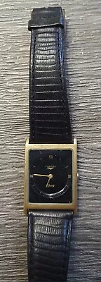 Vintage  Longines Wittnauer Mirage 14K Yellow Gold Plated Mens Watch 1980s Works • $95