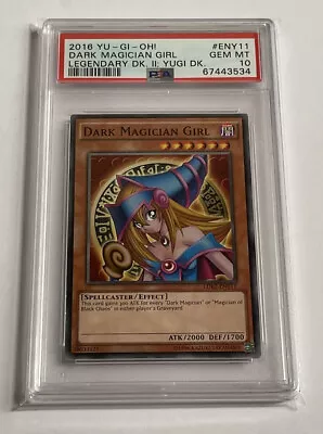 2016🔥🔥Yugioh 🔥🔥PSA 10🔥🔥Dark Magician Girl 🔥🔥Legendary Deck II🔥POP 10🔥 • $876