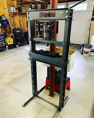 Hydraulic Shop Press Floor Press 20 Ton Steel H-Frame W/ Arbor Press Plates NEW • $656.99