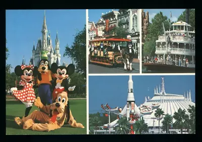 Postcard Disney World Thunder Moments In The Magic Kingdom Mickey Mouse. J • $3.99