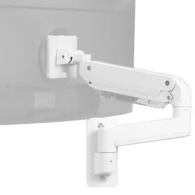 VIVO White Single Pneumatic Monitor Wall Mount Fits Ultrawides Up To 49  • $109.99