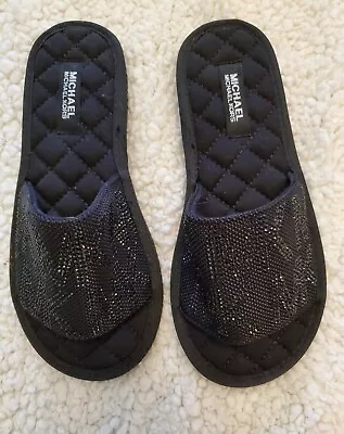 Michael Kors Black Janis Sequins Slide Size 8 • $20