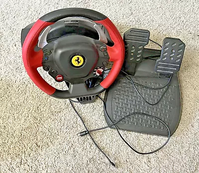 Thrustmaster Ferrari 458 Spider Racing Wheel And Pedals For Xbox One X|S Or PC • $39.99